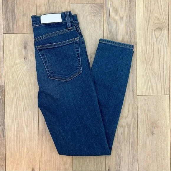 Re/Done Originals High Rise Button Fly Skinny Leg Jeans Medium 25 Classic Boho - Picture 5 of 6